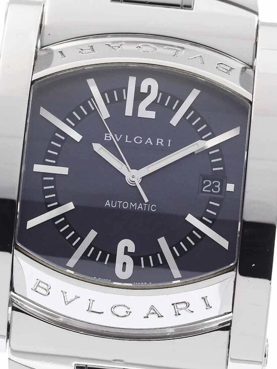 BVLGARI Assioma AA48S Date Gray Dial Automatic Men\'s Watch_950171